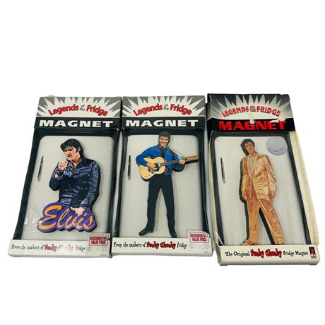 Pack of 3 Elvis Legends on the Fridge Magnets