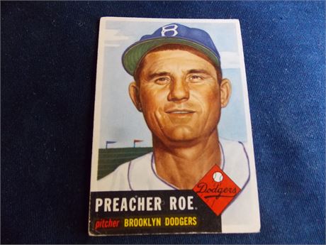 1953 Topps #254 Preacher Roe