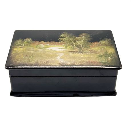 Signed Russian Lacquered Box