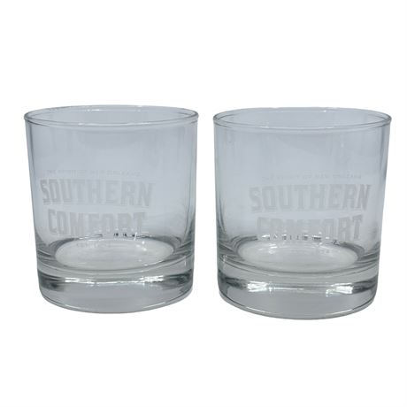Southern Comfort Whisky Rocks Tumbler Glasses, Set of Two
