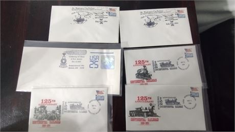 125th Anniversary Continental Railroad Envelopes