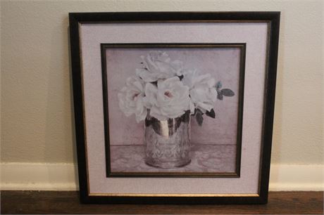 White Roses Framed Print
