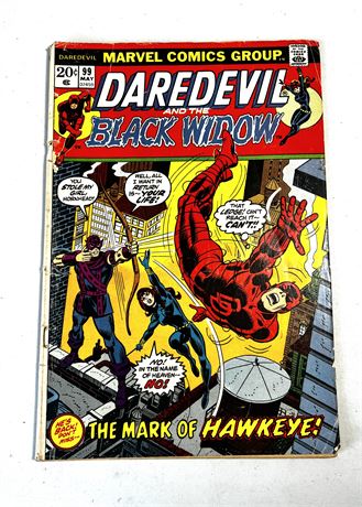 Marvel Comics DAREDEVIL and the BLACK WIDOW #99 May 1973 Comic