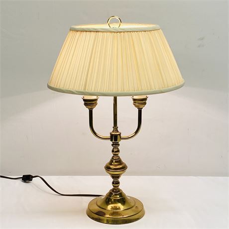 Vintage Brass Double Arm Table and Desk Lamp