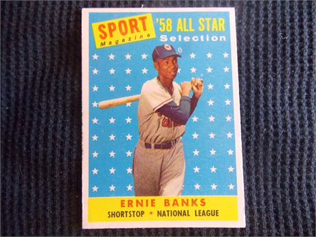 1958 Topps #482 Ernie Banks All-Star