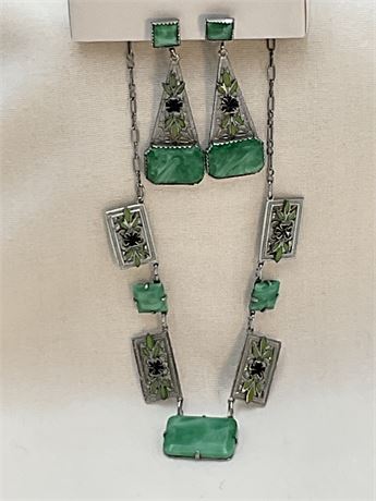Vintage Necklace & Earring  Set