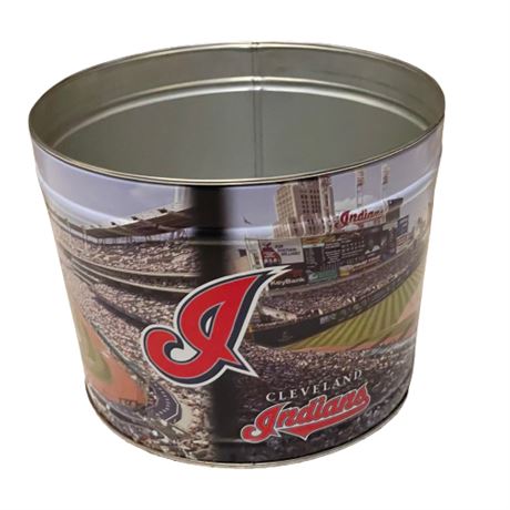 Cleveland Indians  Commemorative Popcorn Tin