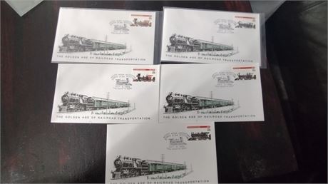 Golden Age of Railroad Transpertation Envelopes