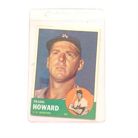1963 Frank Howard Topps Baseball Card #123