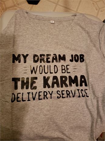 T shirt, Karma Delivery Service,  Xl