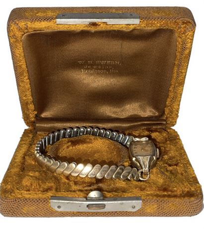 Vintage Elgin Ladies Gold Filled Watch (w/ Case)