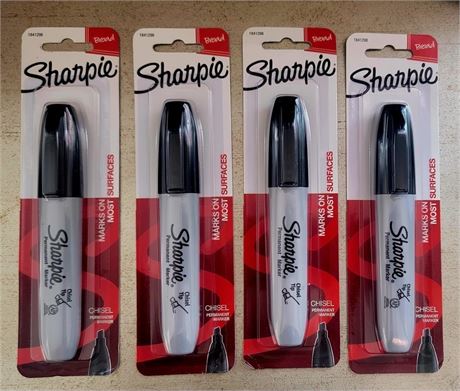 Lot of New in Pkg Black Sharpies