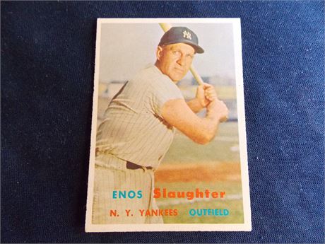 1957 Topps #215 Enos Slaughter