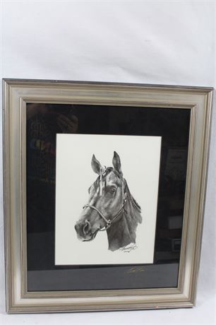 Horse Artwork, Signed by Artist
