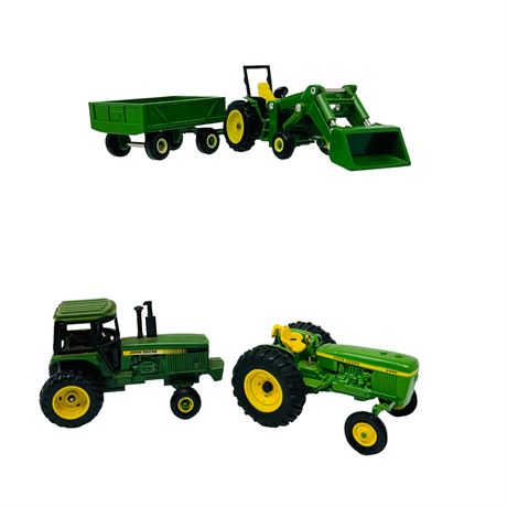 John Deere Diecast Tractor and Front Loader