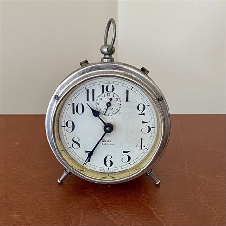 Antique Westclox Baby Ben Alarm Clock Patented 1911