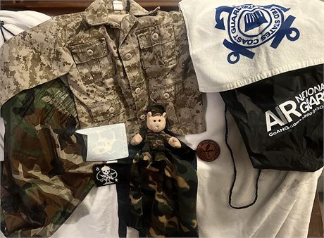 Military: army, coast guard, Air Force gear