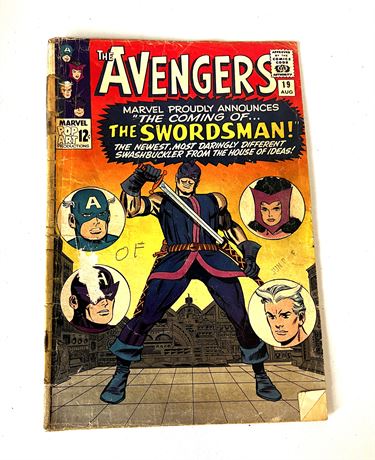 Aug 1965 Vol. 1 #19 Marvel Comics "THE AVENGERS" Comic Rare