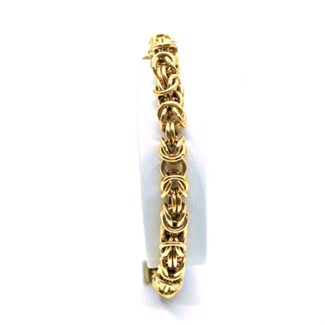 Italian 14K Gold Braided Link Bracelet