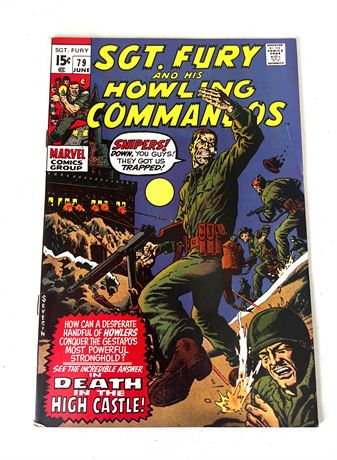 June 1970  Vol. 1 Marvel Comics "SGT. FURY AND HIS HOWLING COMMANDOS" #79 Comic