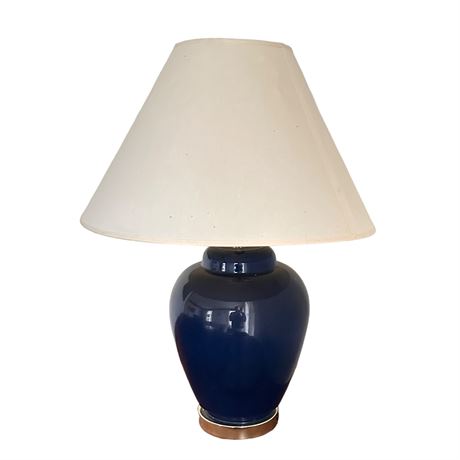 Vintage Blue Ceramic Table Top Lamp