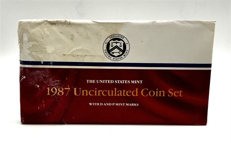 1987 Uncirculated Coin Set