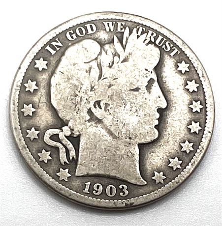 1903 O Silver Barber Half Dollar