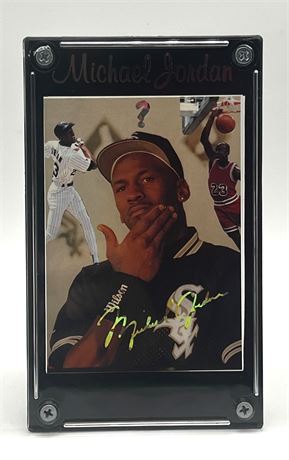 1994/95 Michael Jordan  #109 Signed Baseball Card