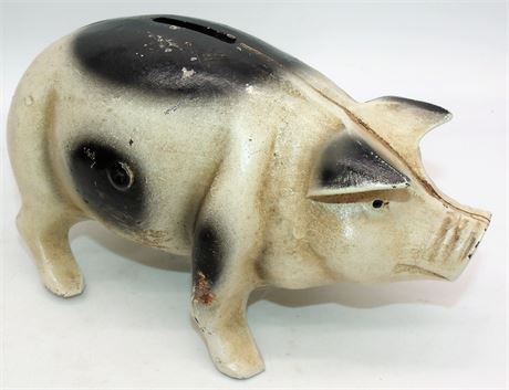 Heavy Cast Iron Pig Coin bank
