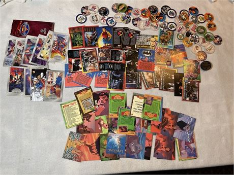 X-Men, Superman, etc. Cards, Coins ++