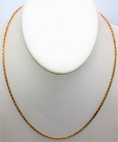 14K gold necklace 18"