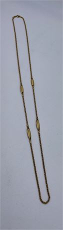 Vintage Christian Dior Gold Toned Chain Necklace