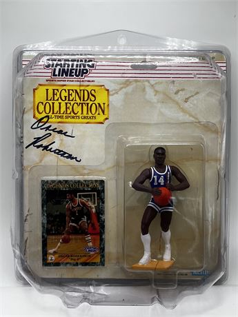 Autographed Oscar Robertson Signed Starting Lineup Figure New in Original Pack