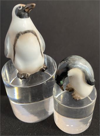 Royal Doulton Baby and Adult Penguins