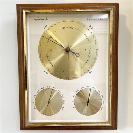 MCM 1960s Airguide Barometer Weather Station