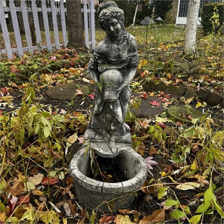 Rust Belt Revival Online Auctions - "Rebecca at the Well", Stone Garden ...