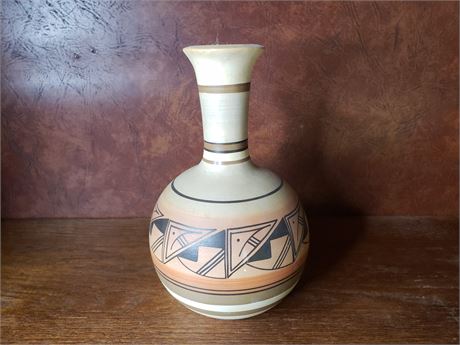 Signed Native American Pottery Vase