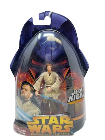2005 Hasbro Star Wars Episode 3 Obi-Wan Kenobi Jedi Kick