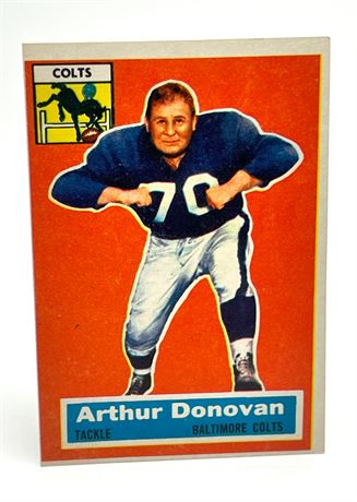 Arthur Donovan Baltimore Colts Topps #36 Football Card