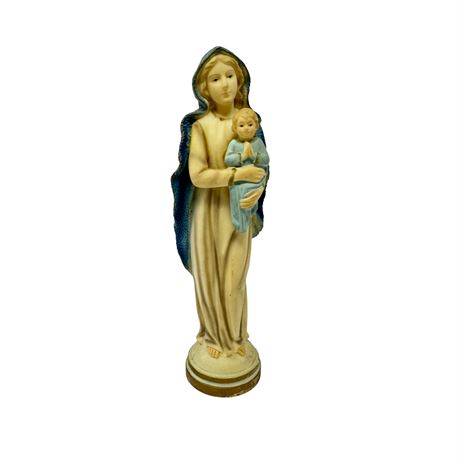 Mary and Jesus Celluloid Figure