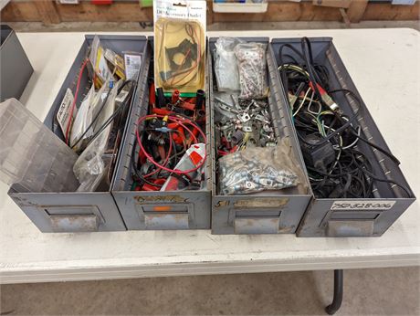 Steel Drawers with Electrical Contents