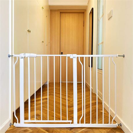Still in box BalanceFrom Easy Walk-Thru Safety Gate Fits 43.3 - 48 Inch Openings