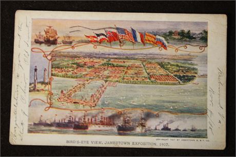 Vintage World's Fair Postcard,1907