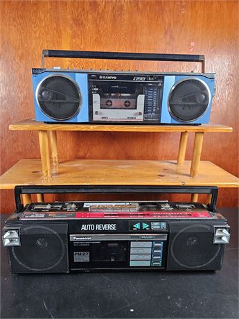 2 Portable Radio Cassette Players