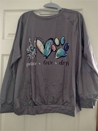 Peace, Live, Dogs shirt