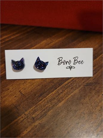 Cat Pierced Earrings