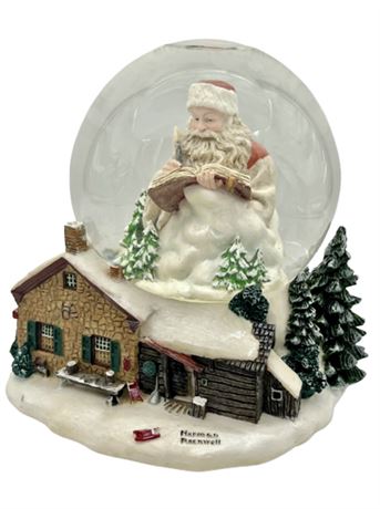 Norman Rockwell Snow Globe "Santa"