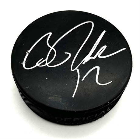 2005-2015 Brian Rolston New Jersey #12 Signed Certified Hockey Puck