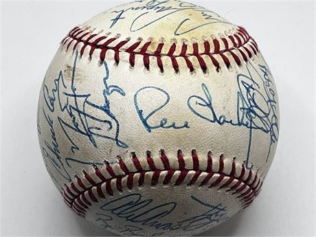 Autographed  Gary Sheffield Jeff Conine 1993 Marlins Team-Signed Baseball