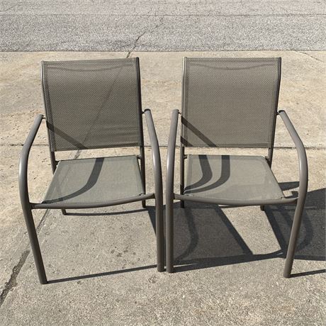 Pair of Stackable Lawn Chairs